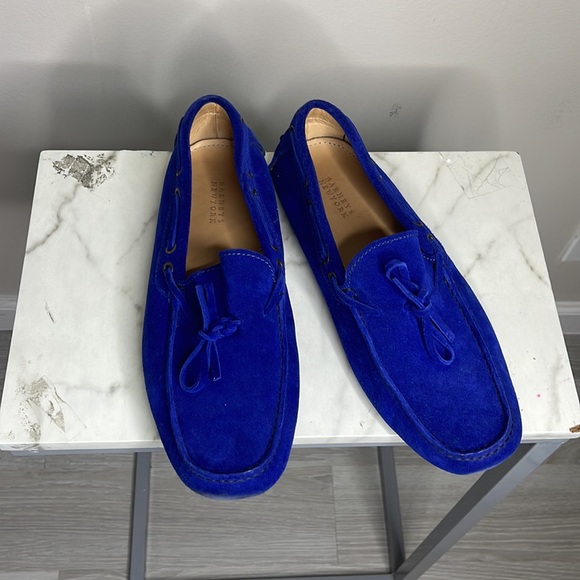 Barneys NY Suede  Loafers size 11 made in Italy - Picture 3 of 9